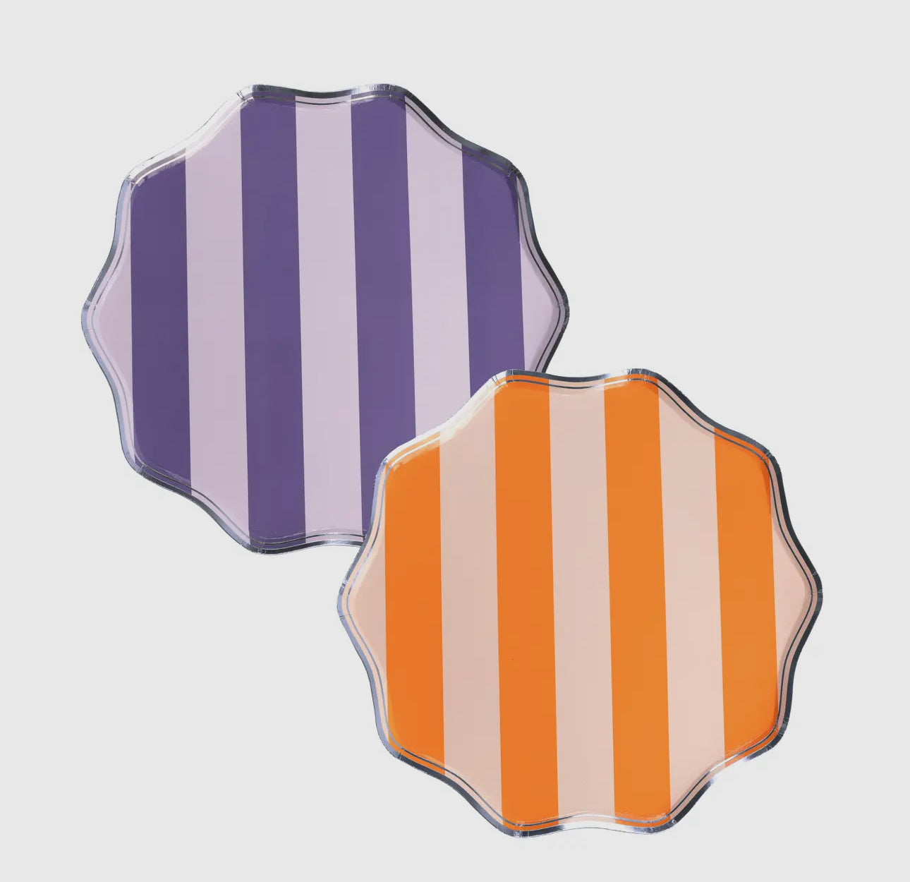 Orange + Purple Gameday Plates