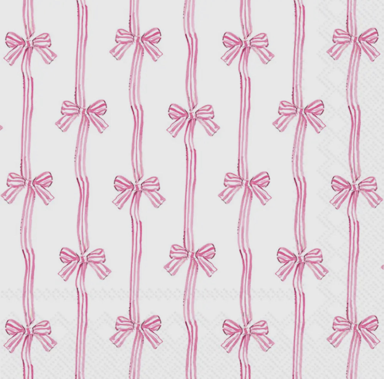 Pink Bow Lunch Napkins