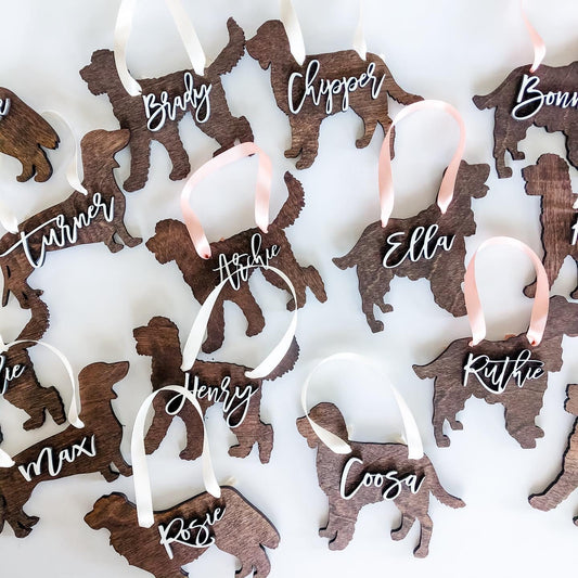 Rosewood Co. Personalized Dog Silhouette Ornament