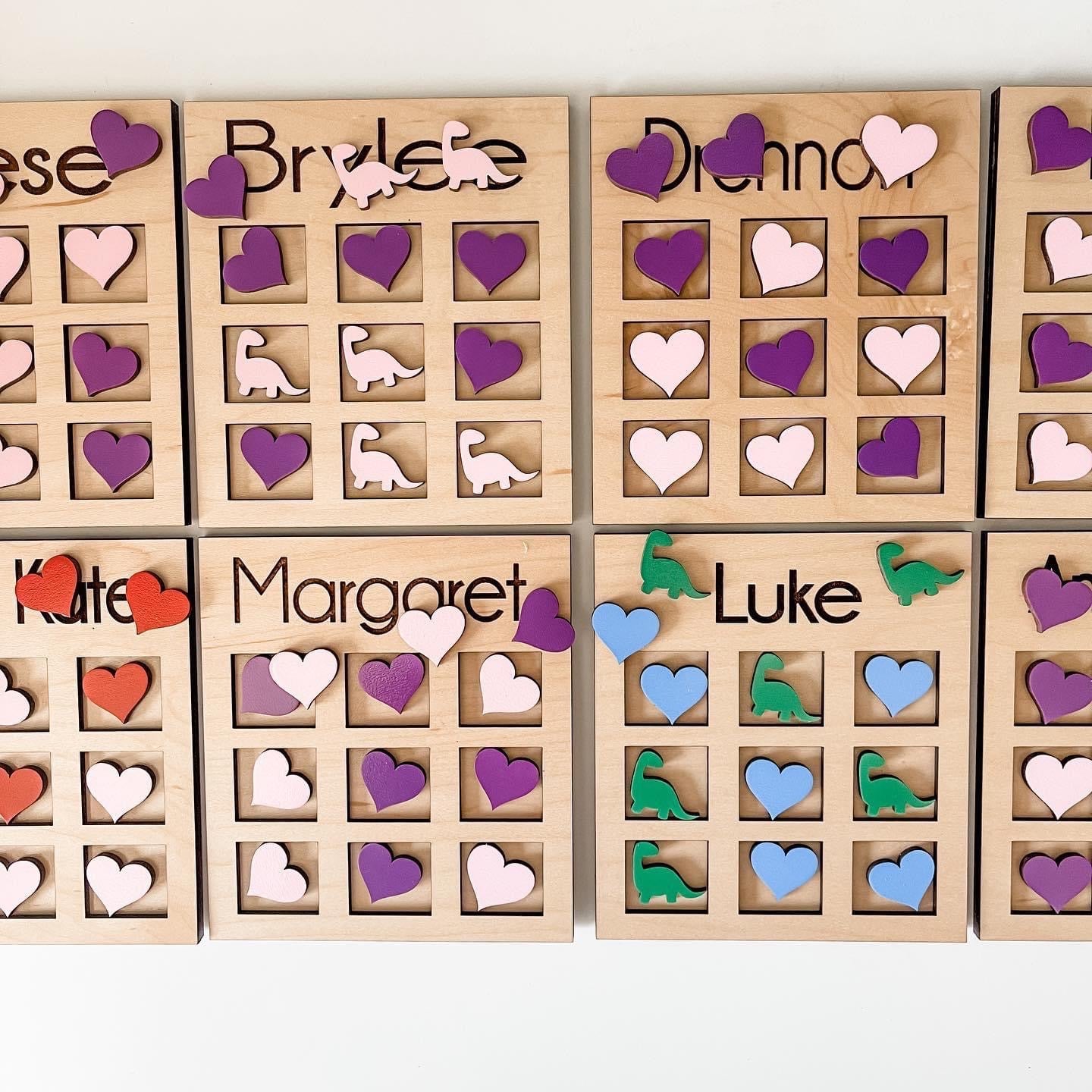 Rosewood Co. Personalized Tic Tac Toe Boards