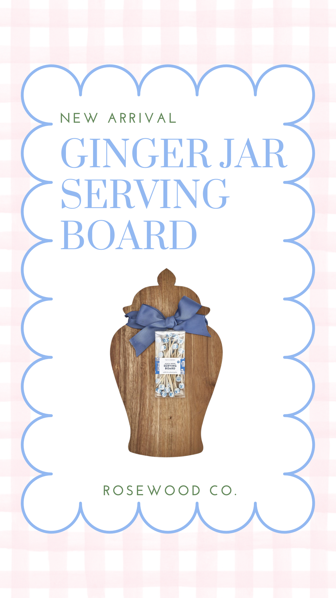 Ginger Jar Serving Board